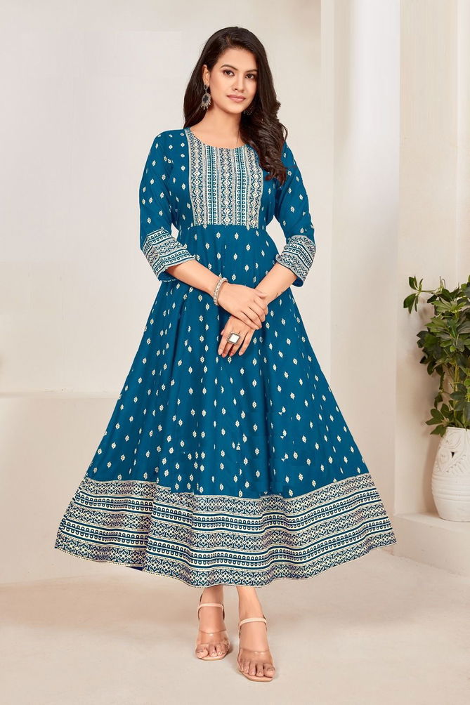 Anushka 1001 Printed Anarkali Kurtis Catalog
